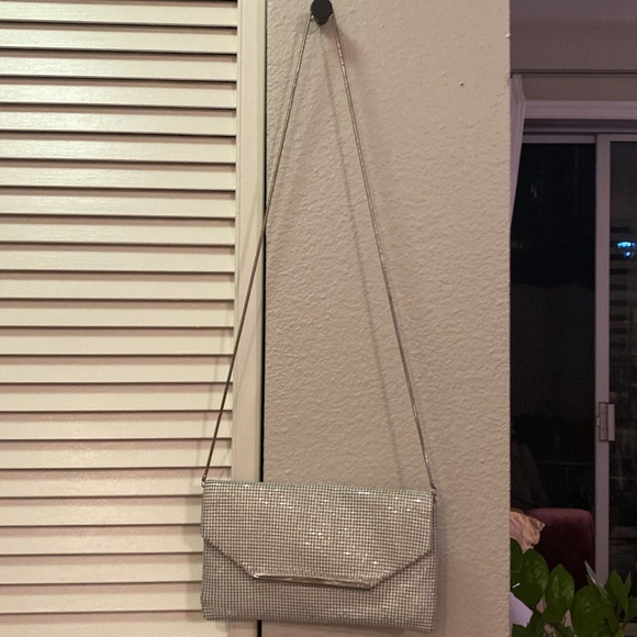 Bcbg white sequined small cross body purse. - Picture 4 of 7